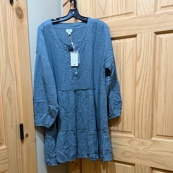 Mud Pie Dresses & Skirts - Mud Pie Blue Midi Dress